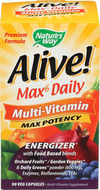 Nature's Way Alive! Max 6 Daily Multi-Vitamin - 90 Cápsulas Veganas