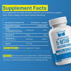 L-Metilfolato 7.5 mg + Complejo B - 5-MTHF, B6 y B12 Metilcobalamina - 60 Cápsulas - Fórmula Profesional