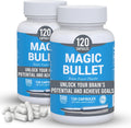Magic Bullet Placebo Pills - Placebo Honesto para Adultos | 120 Cápsulas Veganas Inertes
