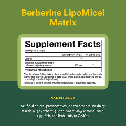 Natural Factors Berberine LipoMicel Matrix - – Sin soja – Image 4