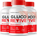 Gluco Revive Pills, Gluco Revive Supplement Capsules, GlucoRevive Health and Wellness Support - Fórmula Avanzada Todo Natural, 3 Paquetes