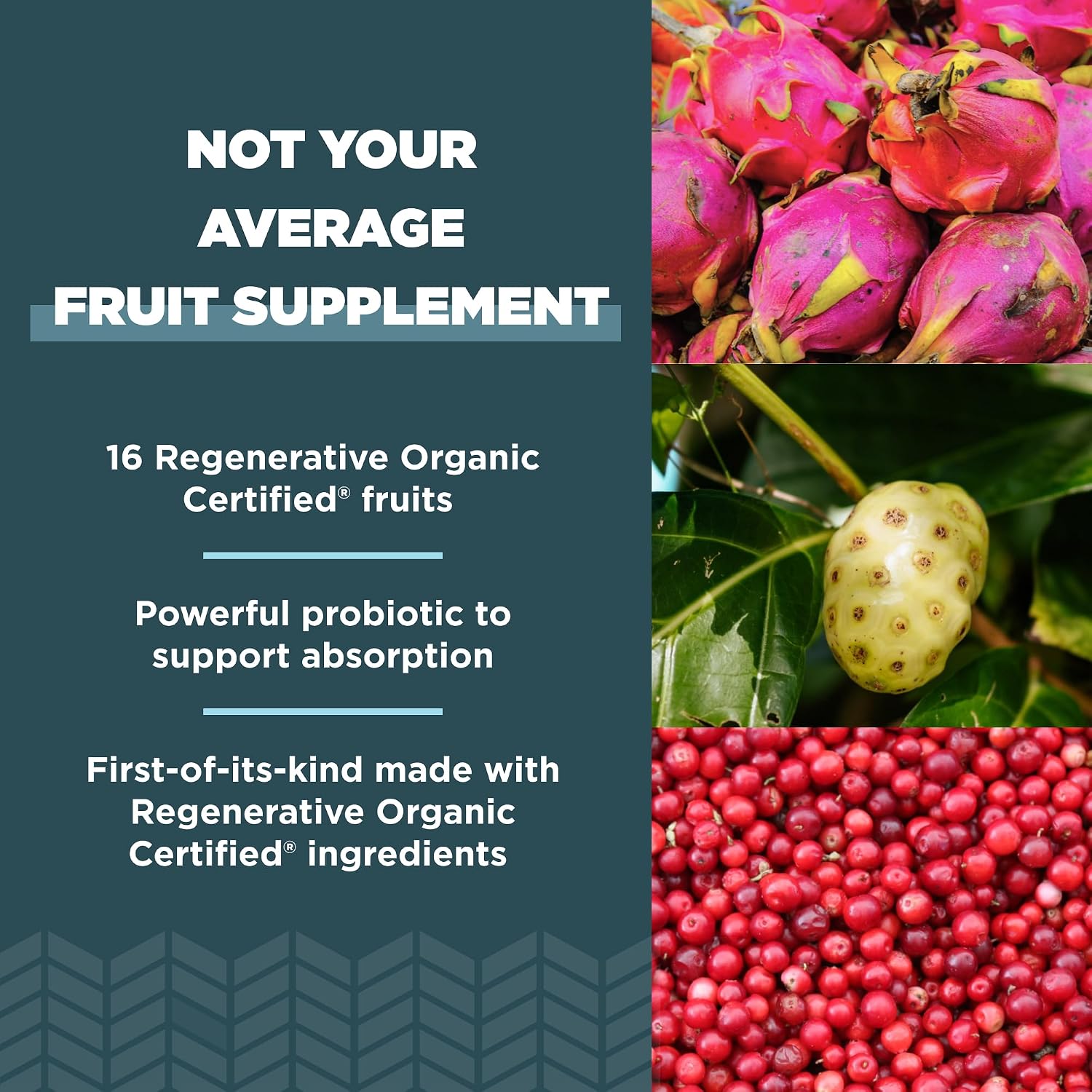 Ancient Nutrition SuperFruits Cápsulas - Regenerative Organic Certified - 60 Cápsulas