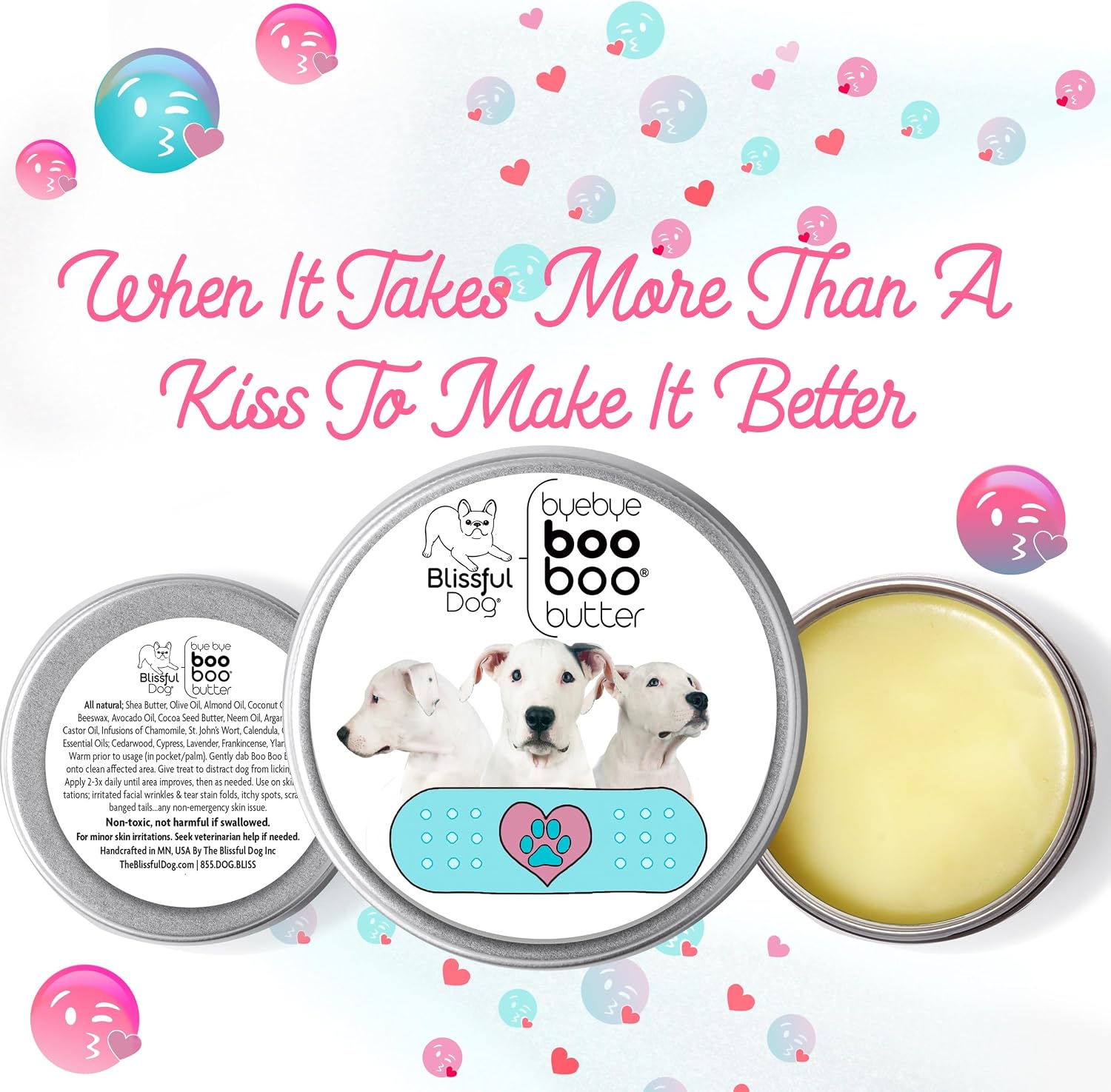 The Blissful Dog Dogo Argentino Boo Boo Butter – Bálsamo tópico natural (226 g)