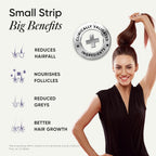 Wellbeing Nutrition Melts Healthy Hair – Tiras finas orales con biotina, zinc y extracto de bambú (30 unidades)