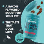Mighty Paw Waggables Cran-Bladder - Complemento de arándano para perros (120 unidades)