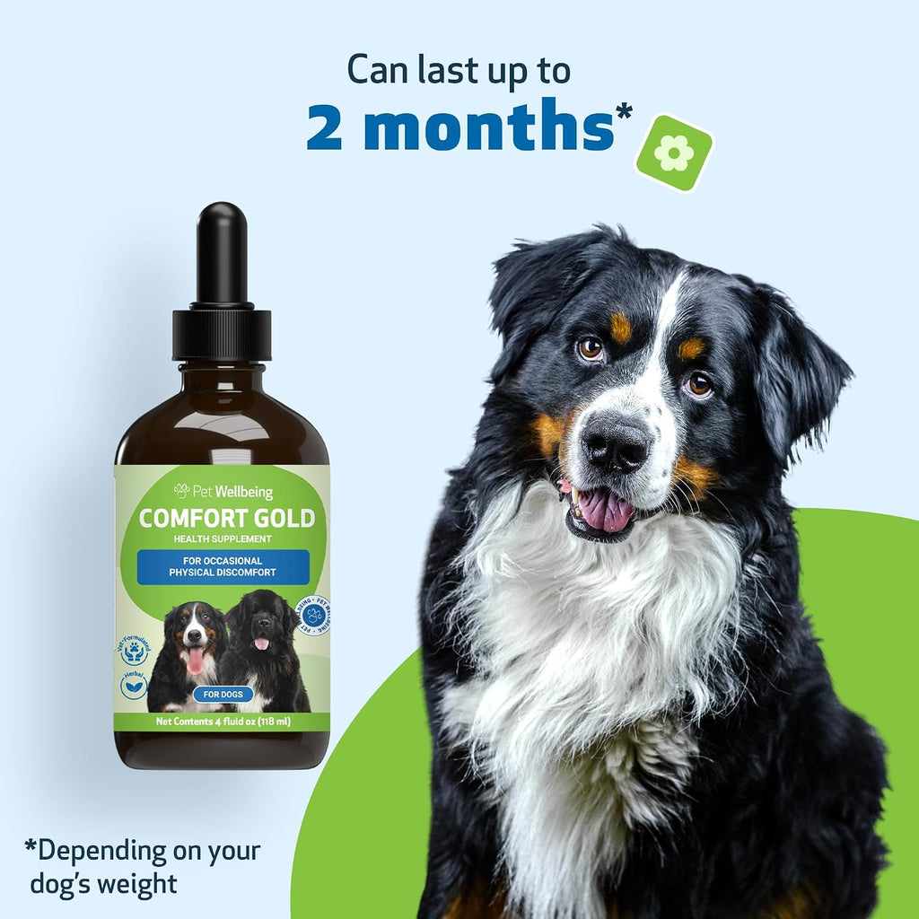 Pet Wellbeing Comfort Gold para Perros - Suplemento Herbal Veterinario 118 ml