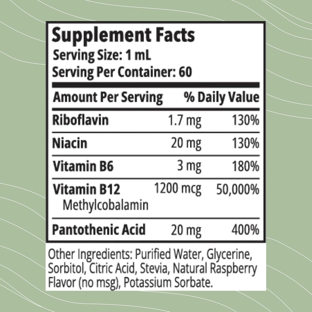 Optimal Health Systems Essential B-12 Drops | Vitamina B12 Líquida para Energía y Apoyo Cognitivo | 60 ml
