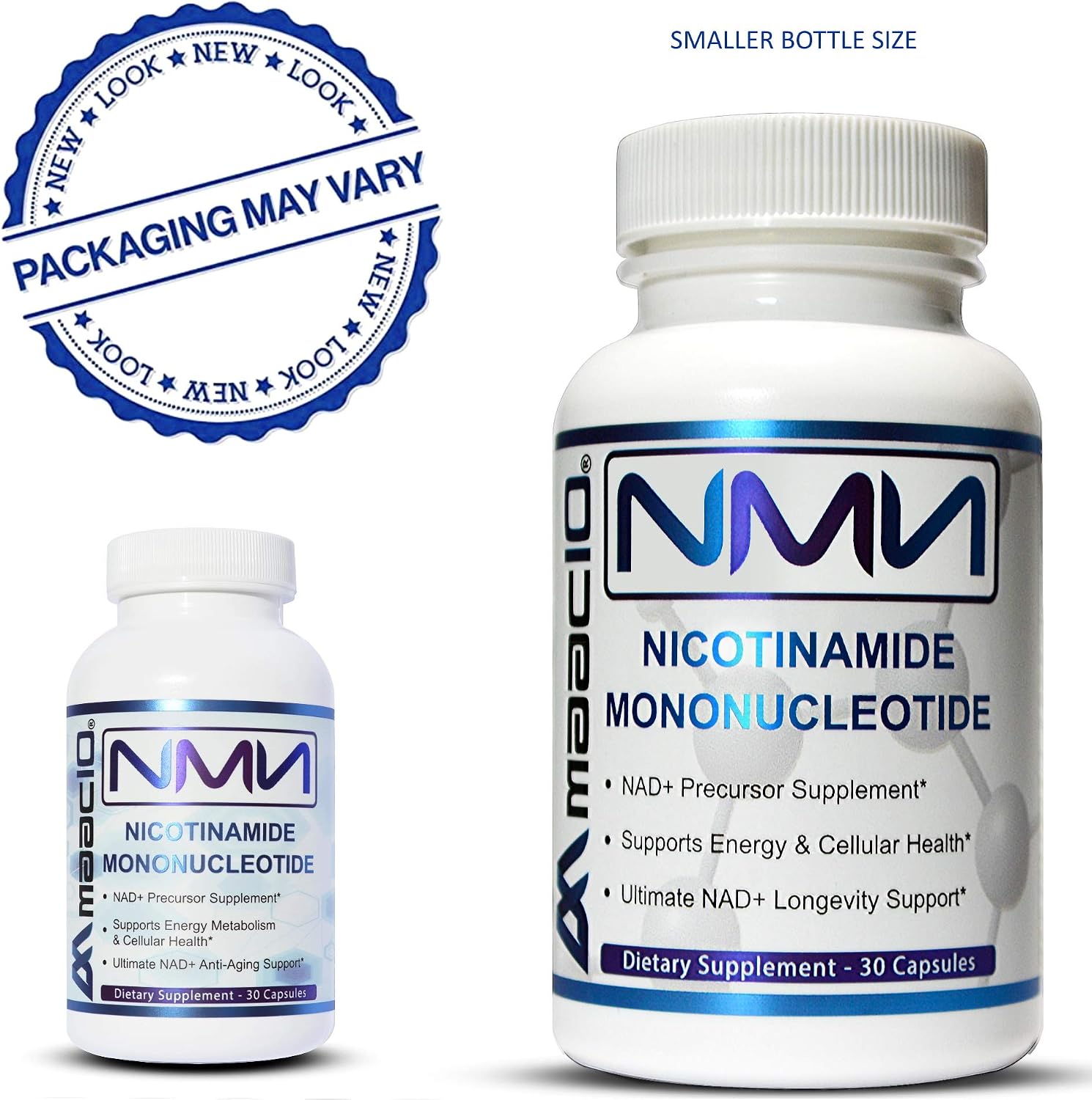 MAAC10 NMN Suplemento de Mononucleótido de Nicotinamida (NMN 125mg Cápsulas) - 30 Unidades