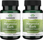 Swanson Corteza de Magnolia - Suplemento Herbal, 400mg (180 Cápsulas)