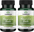 Swanson Corteza de Magnolia - Complemento Alimenticio Herbal, 60 Cápsulas de 400 mg (Paquete de 2)