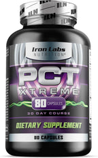 Iron Labs Nutrition PCT Xtreme - Soporte Post-Ciclo para Hombres - 30 Días (80 Cápsulas)