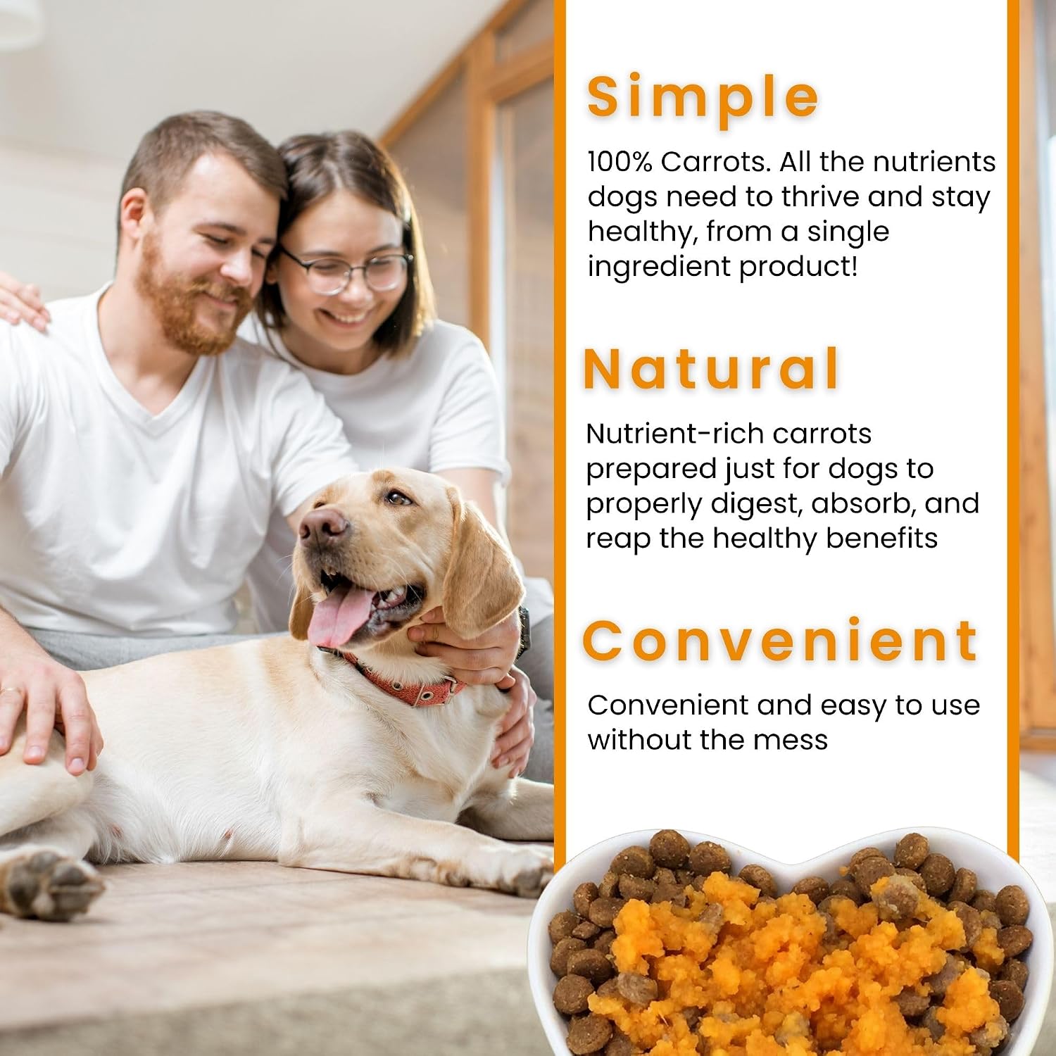 Olewo Original Carrots para Perros – 2.2 lbs