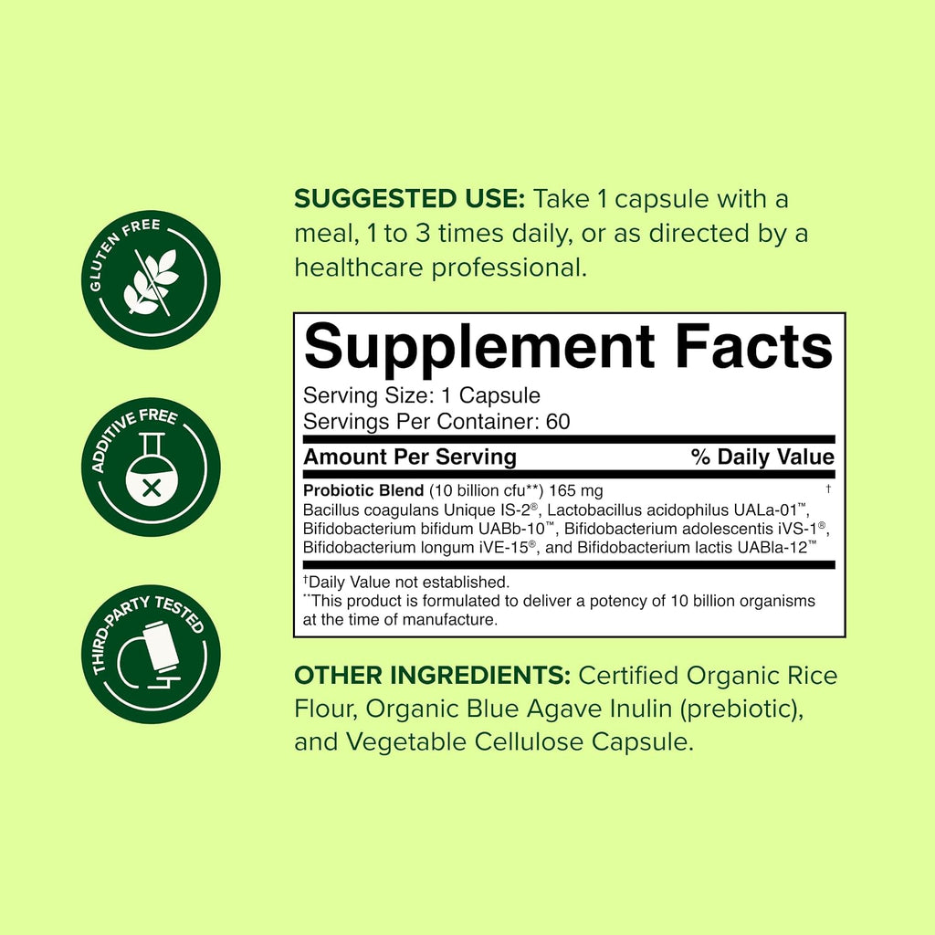 nbpure Poobiotics, Probióticos Veganos con Prebióticos – Apoyo Digestivo