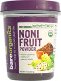 BareOrganics Noni en Polvo Orgánico - 8 oz