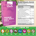 Bio Nutrition Premium Hair, Skin & Nails, 60 Cápsulas
