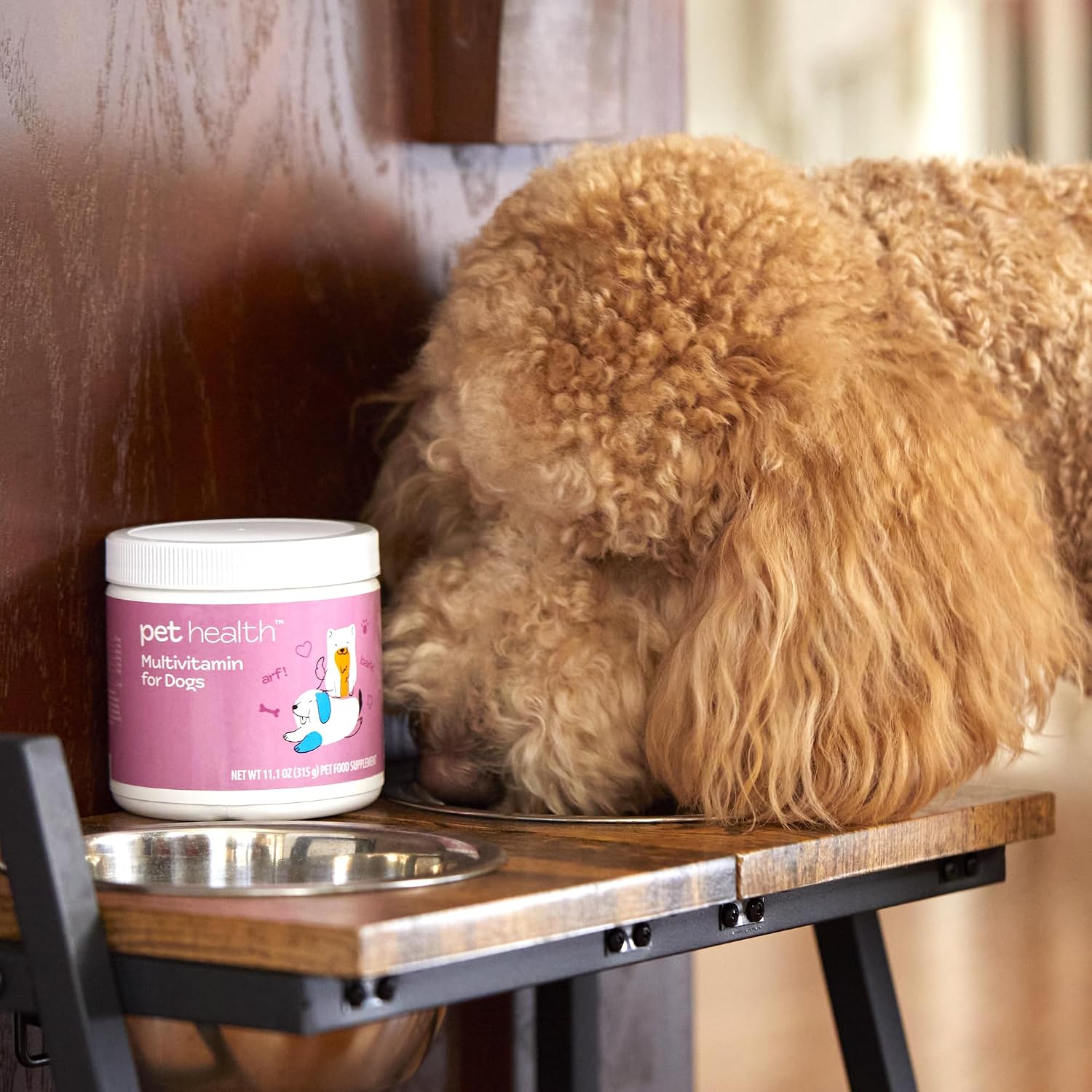Multivitamínico para Perros – Vitaminas y Minerales Diarios – Sabor a Ternera en Polvo – Aprox. 90 Dosis