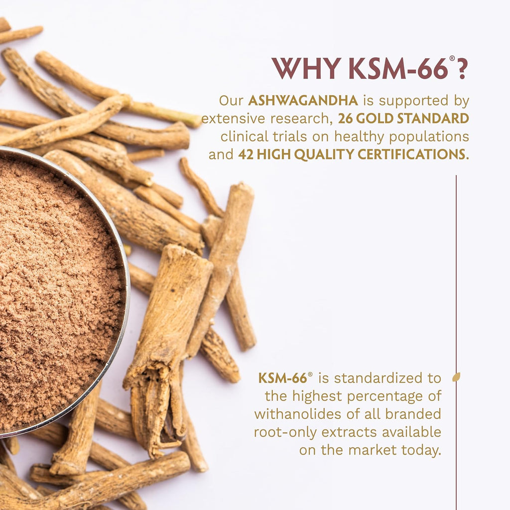 TRIBE ORGANICS Ashwagandha KSM-66 Vegana 600mg - 60 Cápsulas