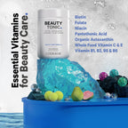 Codeage Beauty Tonic - Suplemento de Biotina 1500 mcg con Vitaminas y Alimentos Orgánicos - 90 Cápsulas Veganas