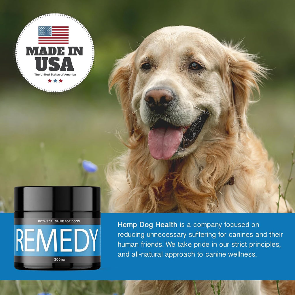 Remedy - Dog Balm con Aceite de Cáñamo - Bálsamo Natural para Perros