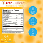 Brain B Balance: Complejo B Metilado - Fórmula Neurobalance - 60 Cápsulas Veganas