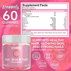 Gominolas de Biotina 10.000 mcg para Cabello, Piel y Uñas - Droppels