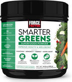Force Factor Smarter Greens Superfoods Powder - Polvo de Superalimentos con Probióticos y Enzimas Digestivas, 30 Servicios