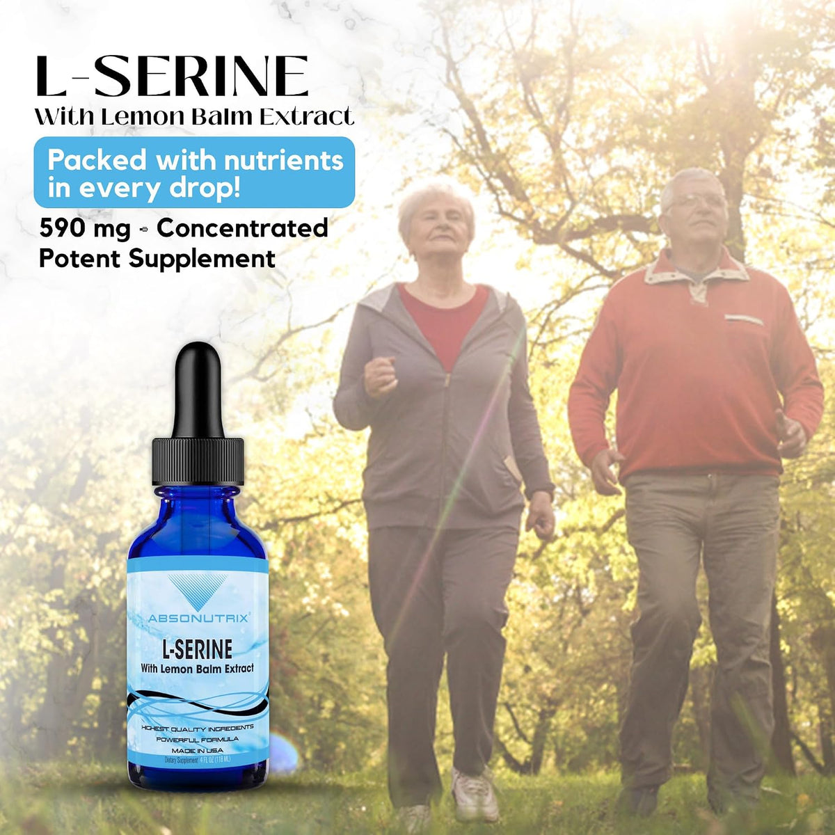 Absonutrix L-Serine Complex 500 mg - 118 ml (4 oz) Líquido - 200 Raciones – Image 3