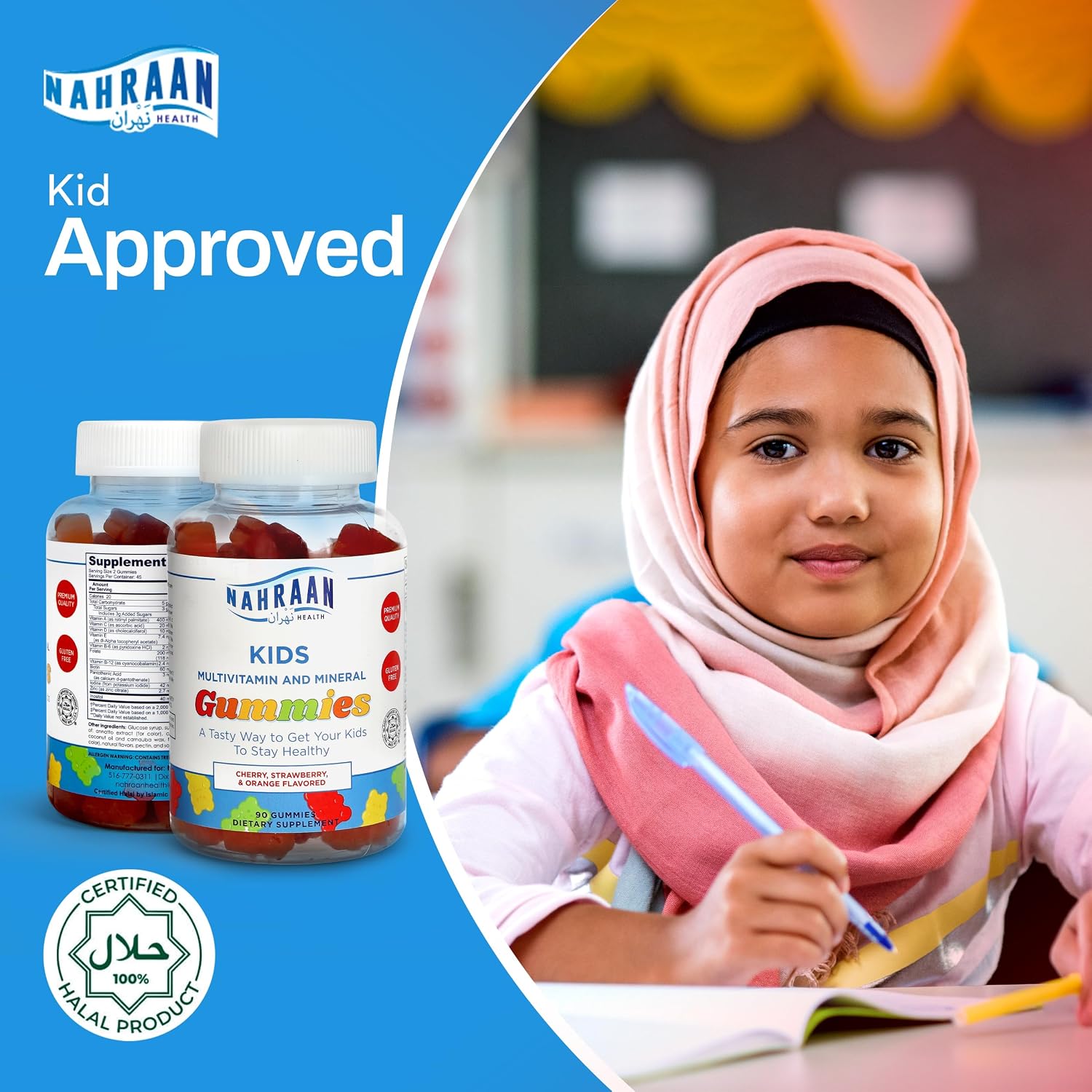 NAHRAAN HEALTH Kids Multivitamin Gummies – 90 Gomitas