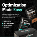 ONNIT Total Human Multivitamínico Diario Completo – Paquetes Día y Noche para Hombres y Mujeres, 60 Paquetes (30 Días)