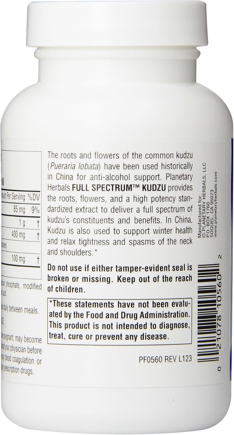 Planetary Herbals Full Spectrum Kudzu Comprimidos, 120 uds.