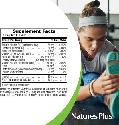 NaturesPlus Super B-50 - Complejo B de Alta – Folato contribuye a la formación normal de glóbulos rojos. – Image 5