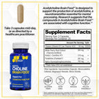 Acetylcholine Brain Food - Acetil L-Carnitina y Alpha GPC - 120 Cápsulas