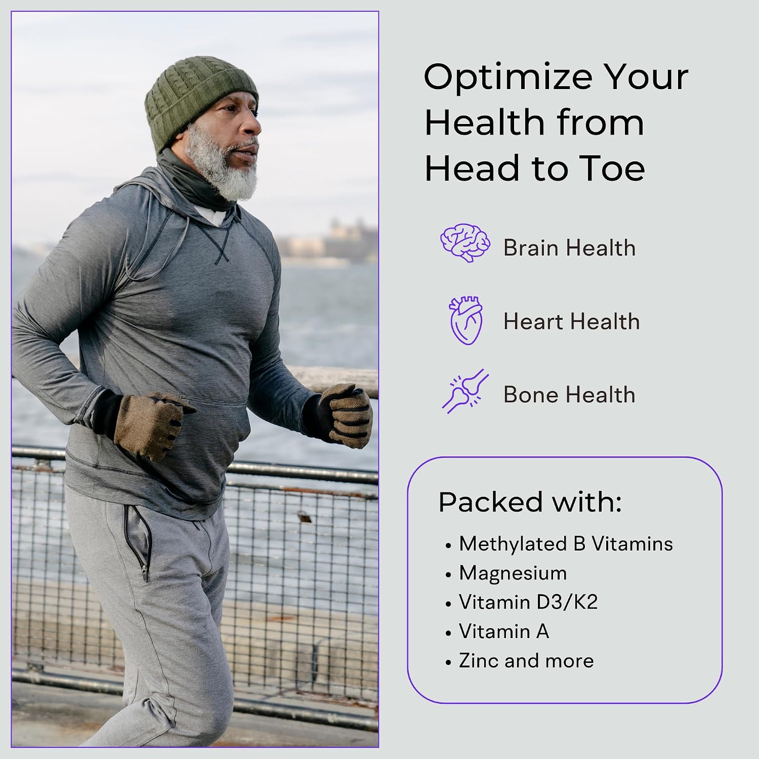 VitaminIQ Multivitamínico Integral para Hombres - 120 Cápsulas Vegetarianas