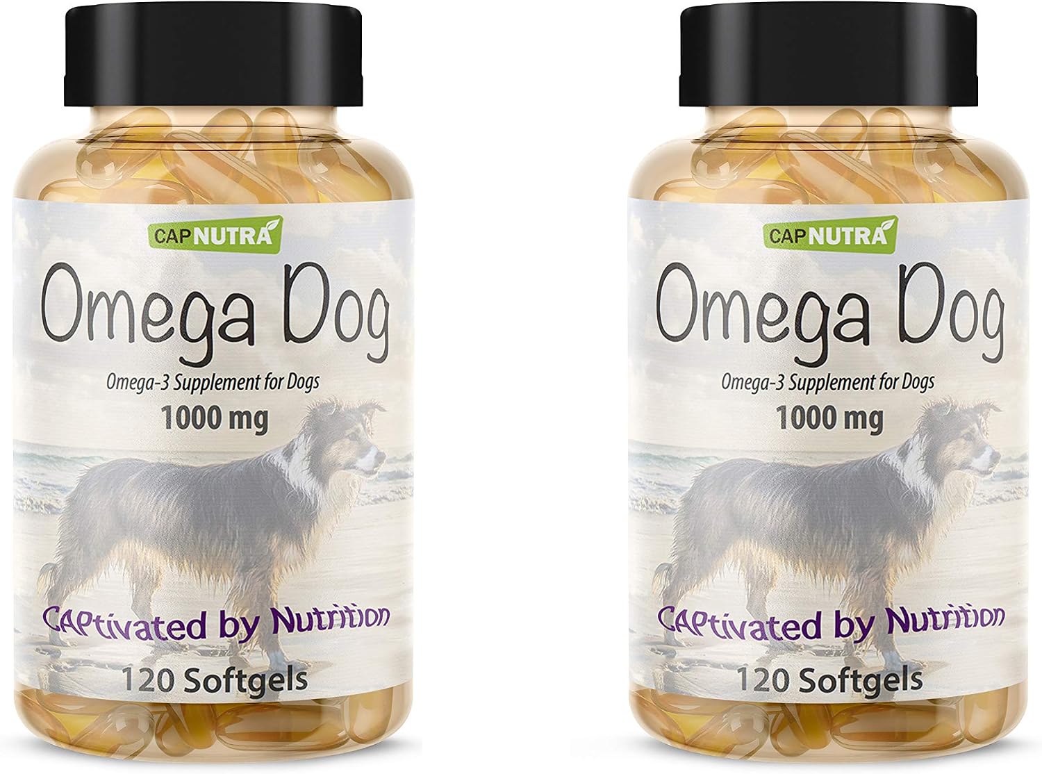 Aceite de Pescado para Perros Omega 3 – Apoya Piel, Articulaciones y Corazón – 120 Cápsulas Blandas Masticables