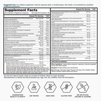 Nature's Lab Multivitamínico Avanzado Six Daily - Más de 90 Nutrientes, Minerales, Antioxidantes, Hierbas y Alimentos – Image 6