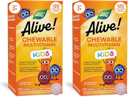 Nature's Way Alive! Multivitamínico – Niños de 4 años en adelante: masticar 2 comprimidos al día. – Image 9