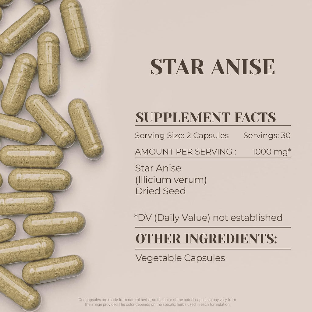 Star Anise (Anís Estrellado) 60 Cápsulas - Garden Organics