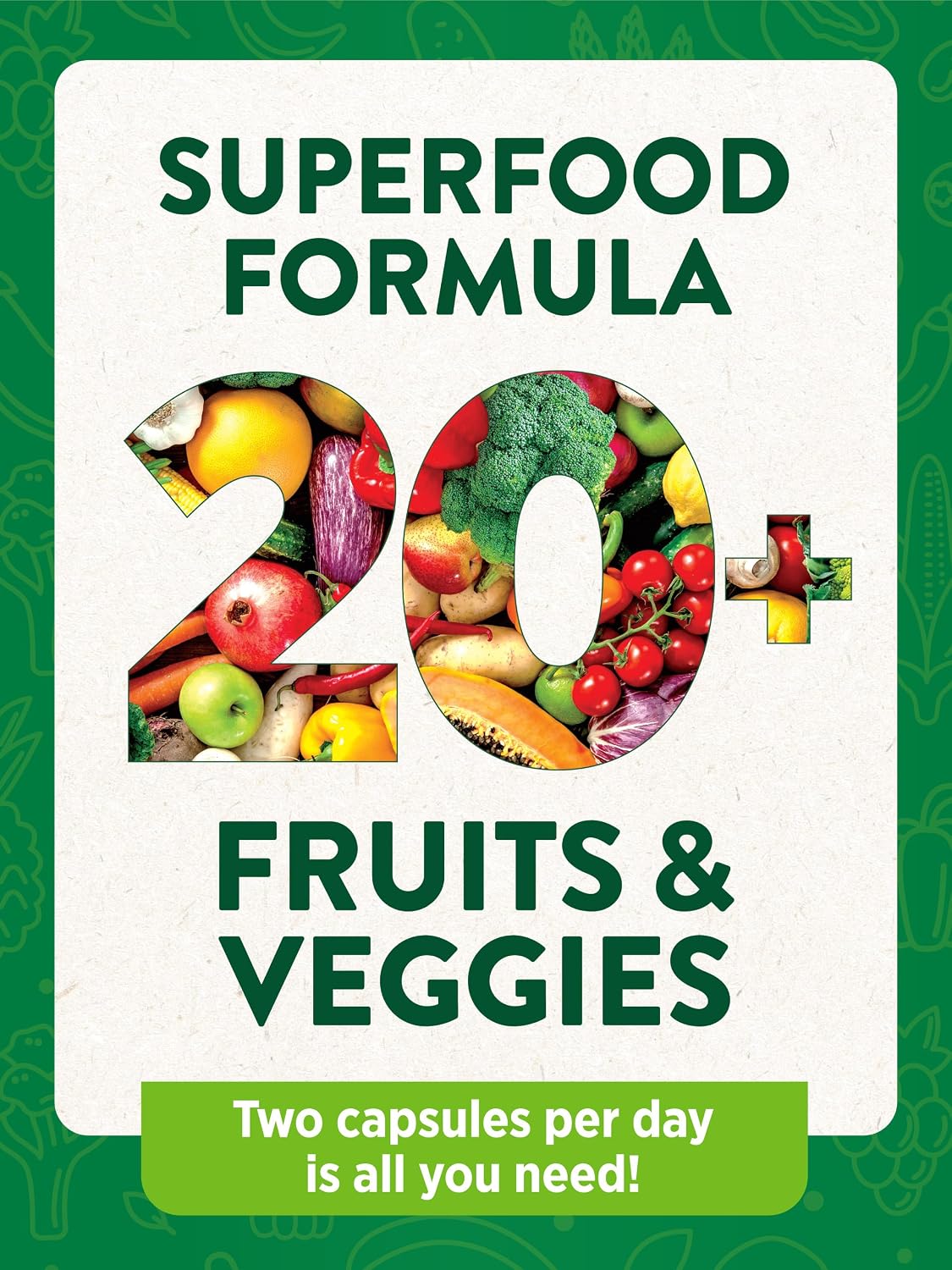 Nature's Truth Suplemento de Frutas y Verduras | 120 Cápsulas Vegetarianas | Más de 20 Frutas y Verduras | Vegetariano, No GMO y Sin Gluten