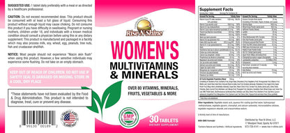 Rise-N-Shine Multivitamínico para Mujeres – Huesos fuertes: El calcio contribuye al mantenimiento de los huesos en – Image 3