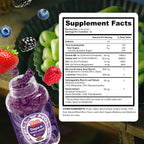 Well&Whole Gominolas Dopamine - Mucuna Pruriens 500mg, L-Tirosina 200mg y Ashwagandha, Apoyo al Estado de Ánimo y Concentración, Sabor a Bayas, Sin Gluten, 60 Gominolas