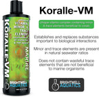 Brightwell Aquatics 8.5 oz. líq. Koralle-VM Suplemento de vitaminas y minerales para corales y almejas, 250 mL