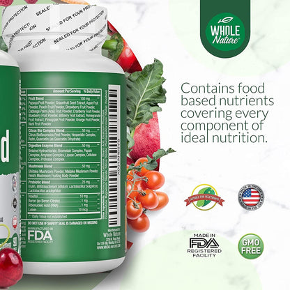 Whole Food Multivitamin for Men and Women - Complete Daily Superfood Vitamins Plus Minerals, Digestive Enzymes, Probiotics – Image 5
