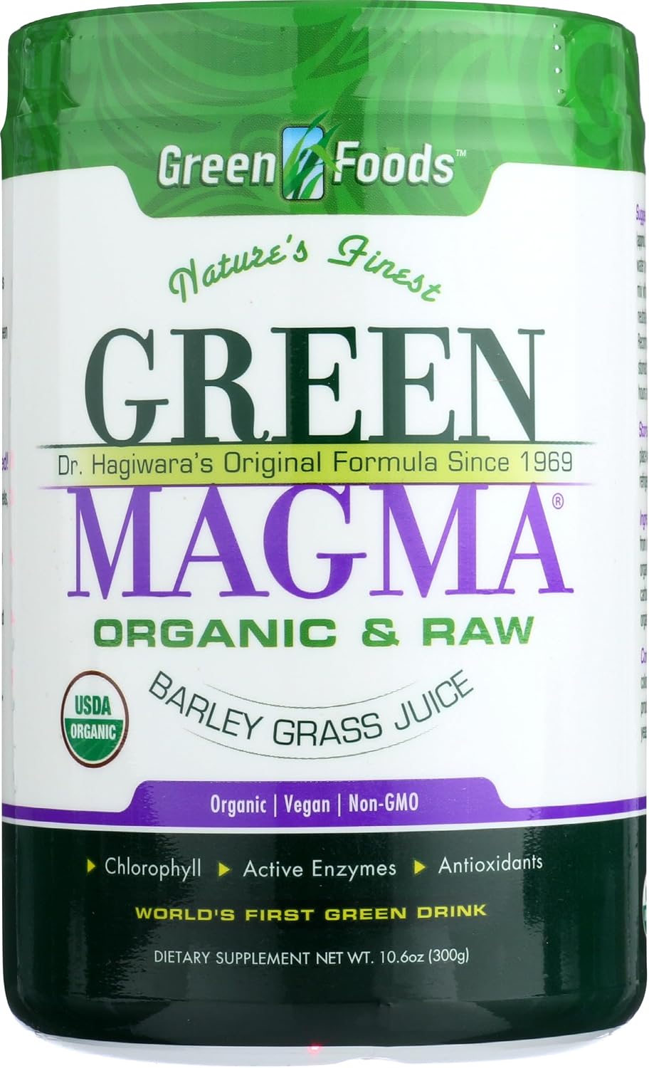 Green Foods Organic Green Magma Tamaño Económico, 10.6 OZ