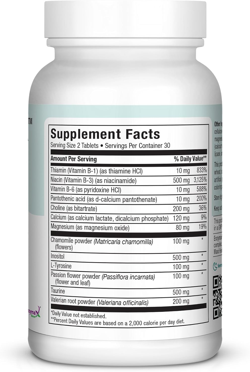 Maxi Health Stress Relief & Mood Support – 60 tabletas – Suplemento para el estrés y el estado de ánimo