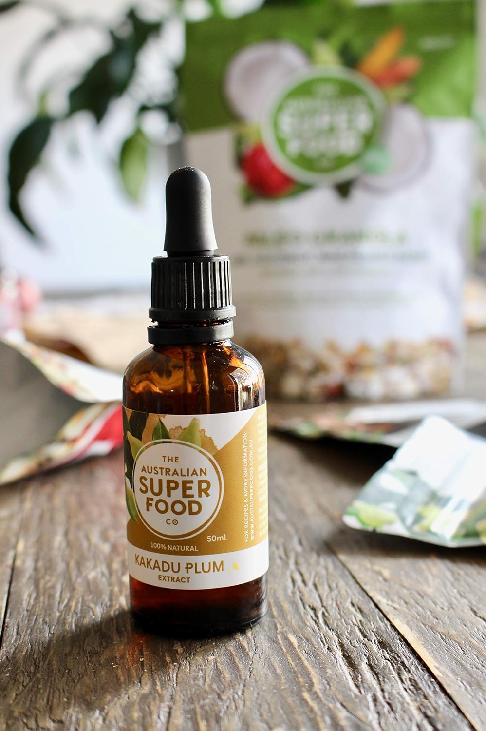 Extracto de Ciruela Kakadu | 100% Natural, Sin Azúcares Añadidos | La Fuente Natural Más Rica de Vitamina C | 1,69 oz (50 ml)