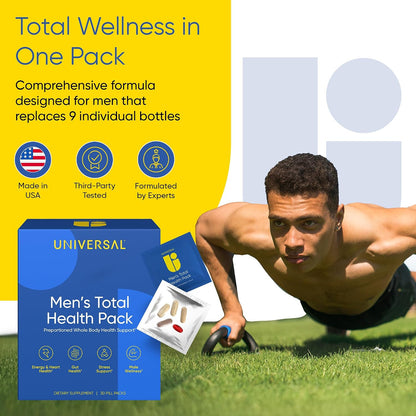 Universal U Men's Total Health Vitamin Packs – Salud cardiovascular y articular: El aceite de krill antártico es – Image 2