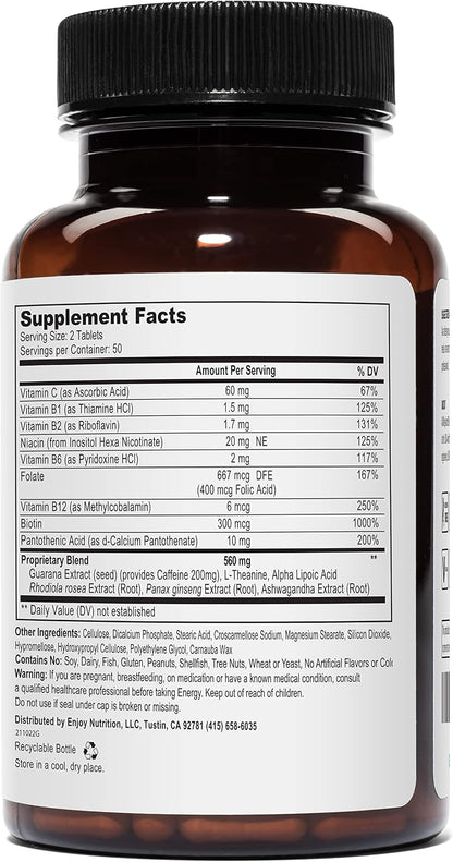 Energy | Fórmula Complementaria con Cafeína – Cafeína de guaraná: 200 mg por dosis, procedente de extracto de – Image 2