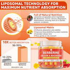 Gominolas de Berberina Sin Azúcar LILICARE - Absorción Extra con Berberina Liposomal