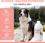 Aceite de Salmón Salvaje de Alaska para Perros - 473 ml - Omega 3, EPA, DHA, Vitamina D