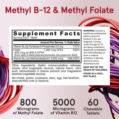Jarrow Formulas Ultra Strength Metil B-12 – Personas con afecciones digestivas que afectan la absorción de – Image 6